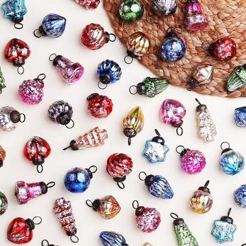 25 Vintage Christmas Ornaments Antique Glass Christmas Tree Decorations