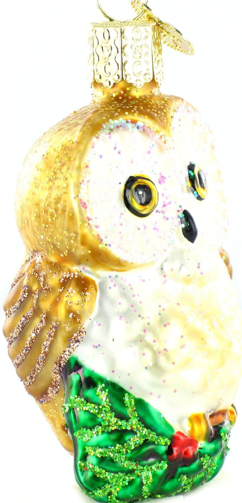 Ornaments: Owls Glass Blown Ornaments for Christmas Tree, Christmas Owl
