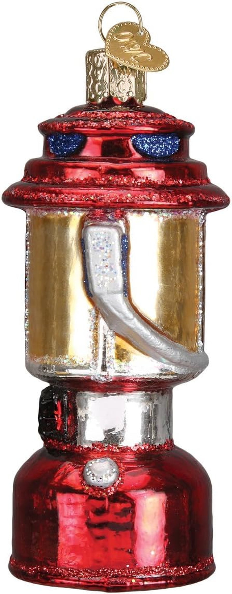 Ornaments: Camping Lantern Glass Blown Ornaments for Christmas Tree