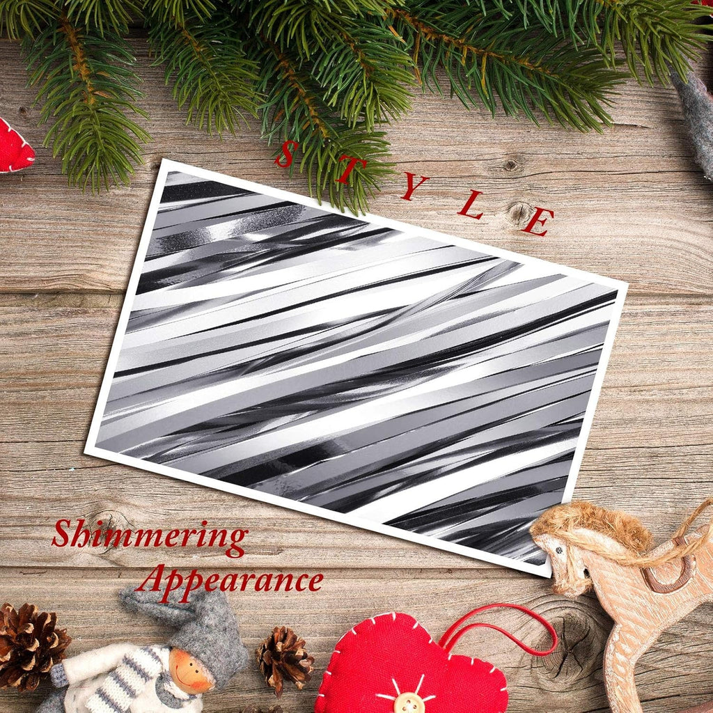 Christmas Shimmer Icicles Decorations 18 Inch Xmas Tree Foil Fringe Icicles Iridescent Tinsel Foil Fringes for Xmas Holiday Decor (Silver,4000 Strands)