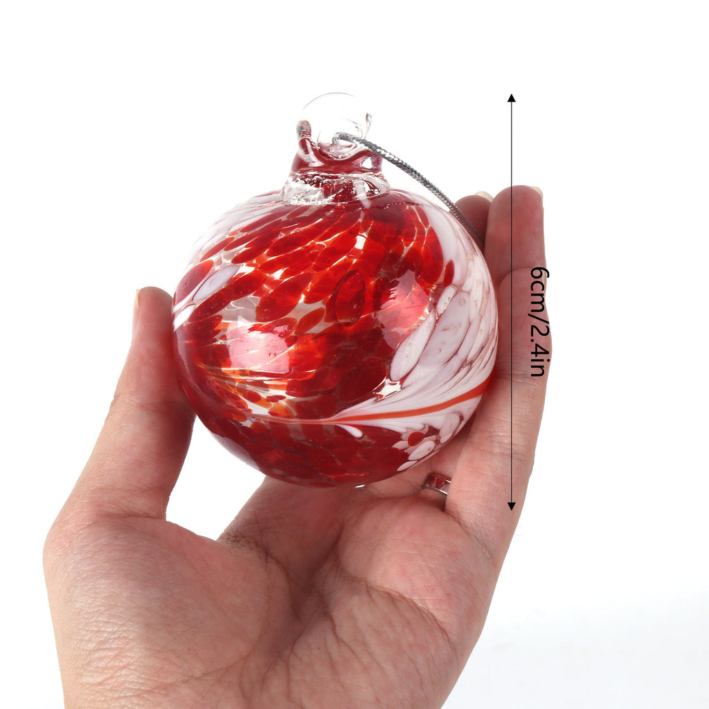 Hand-blown Transparent Glass Ball Christmas Decorations