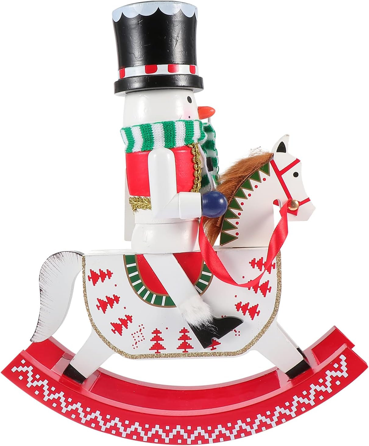 Xmas Party Favors Wood Nutcracker, Puppet Soldiers Nutcracker Figure, Wood Crafts Decoration for Christmas Tree Puppet Present Christmas Nutcracker Figures