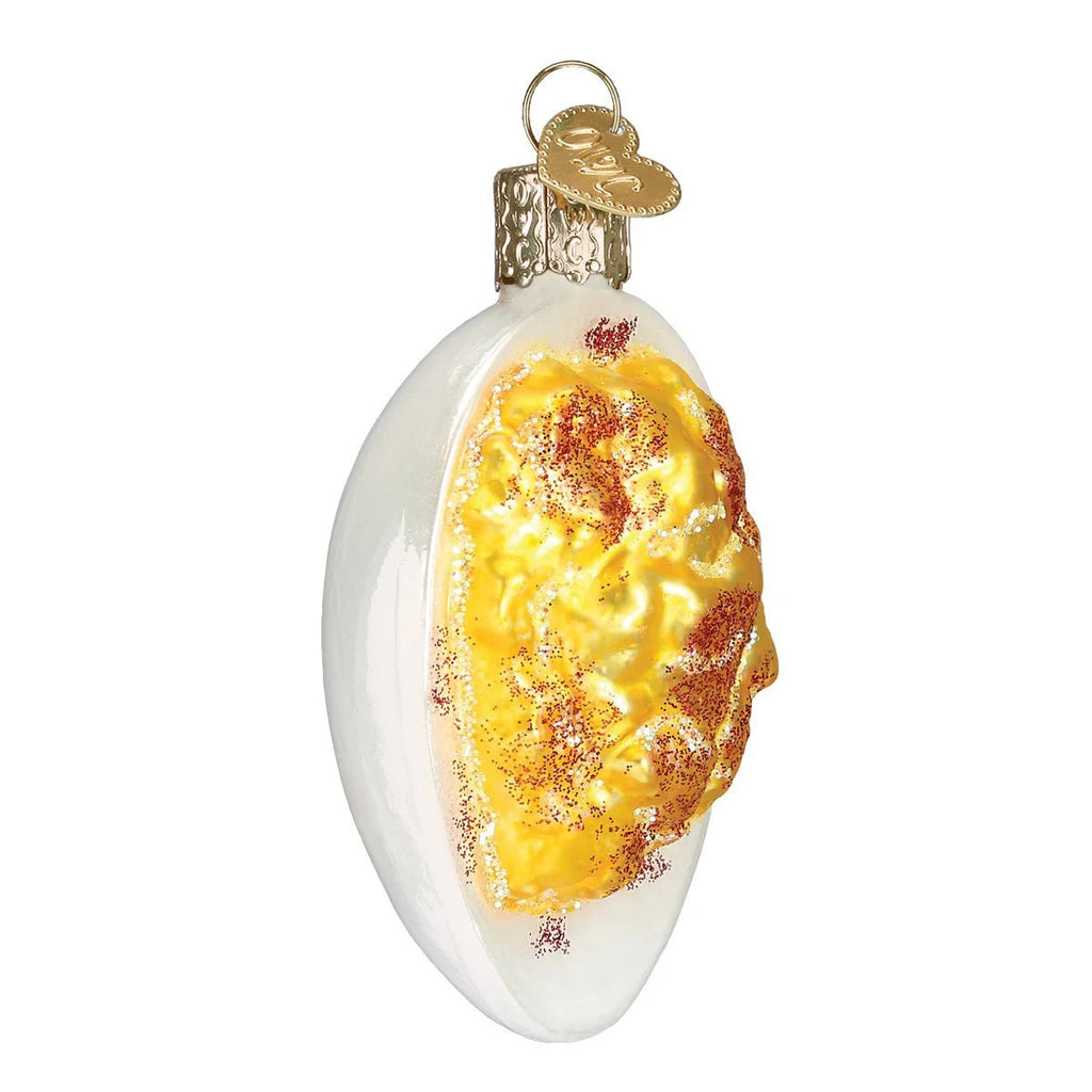 Deviled Egg Food Glass Tree Ornament 32243 New