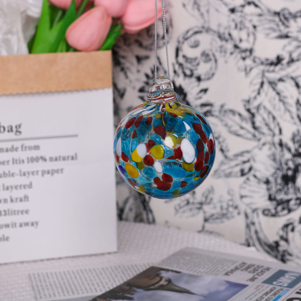 Hand-blown Transparent Glass Ball Christmas Decorations