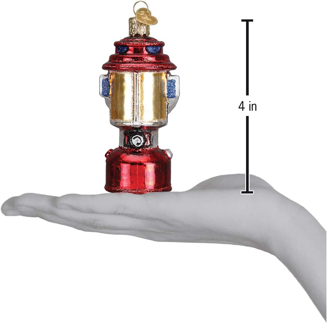 Ornaments: Camping Lantern Glass Blown Ornaments for Christmas Tree