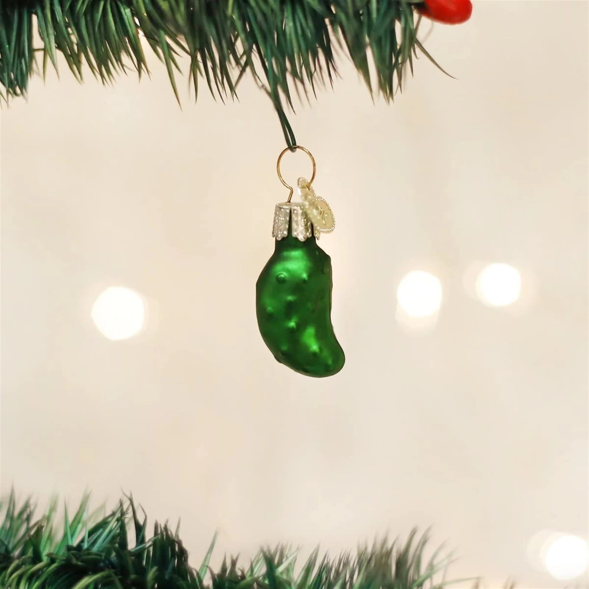 Ornaments: Miniature Gurken Glass Blown Ornaments for Christmas Tree