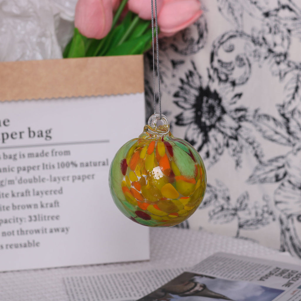 Hand-blown Transparent Glass Ball Christmas Decorations