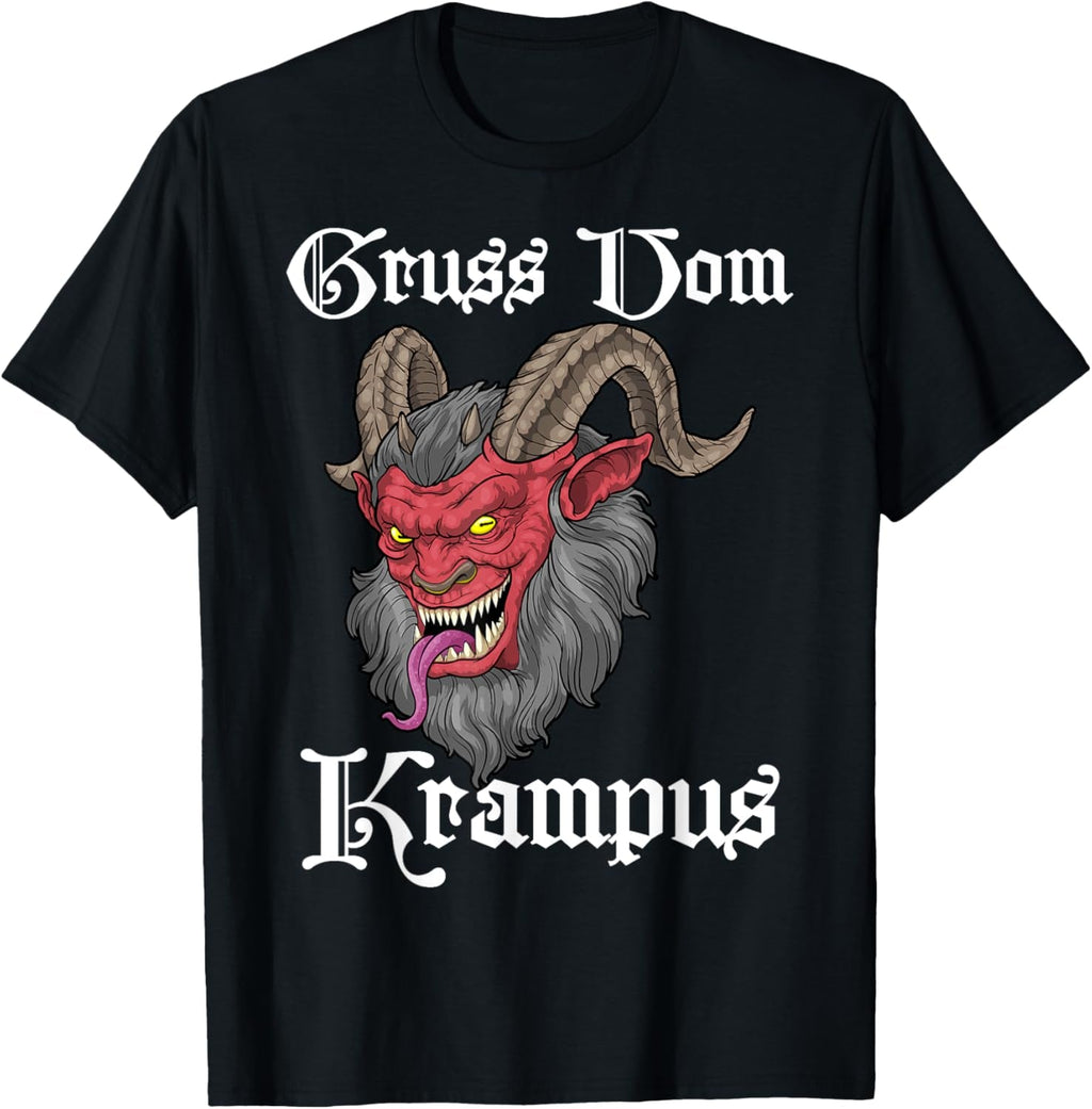 Gruss Vom Krampus Germanic Christmas Demon Merry Krampus T-Shirt