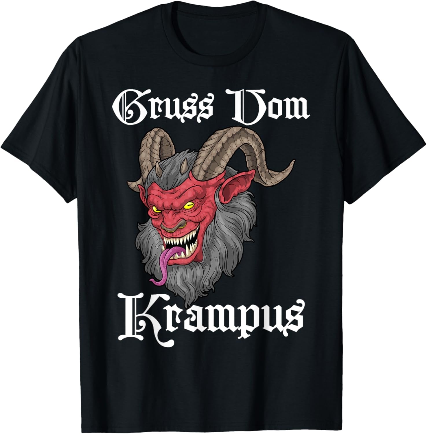 Gruss Vom Krampus Germanic Christmas Demon Merry Krampus T-Shirt