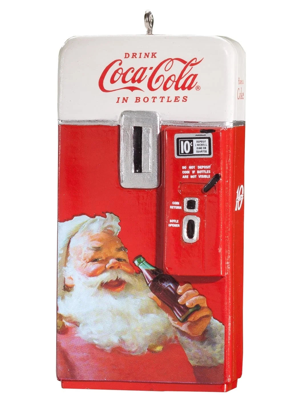 Coca-Cola Santa Claus Vending Machine Ornament