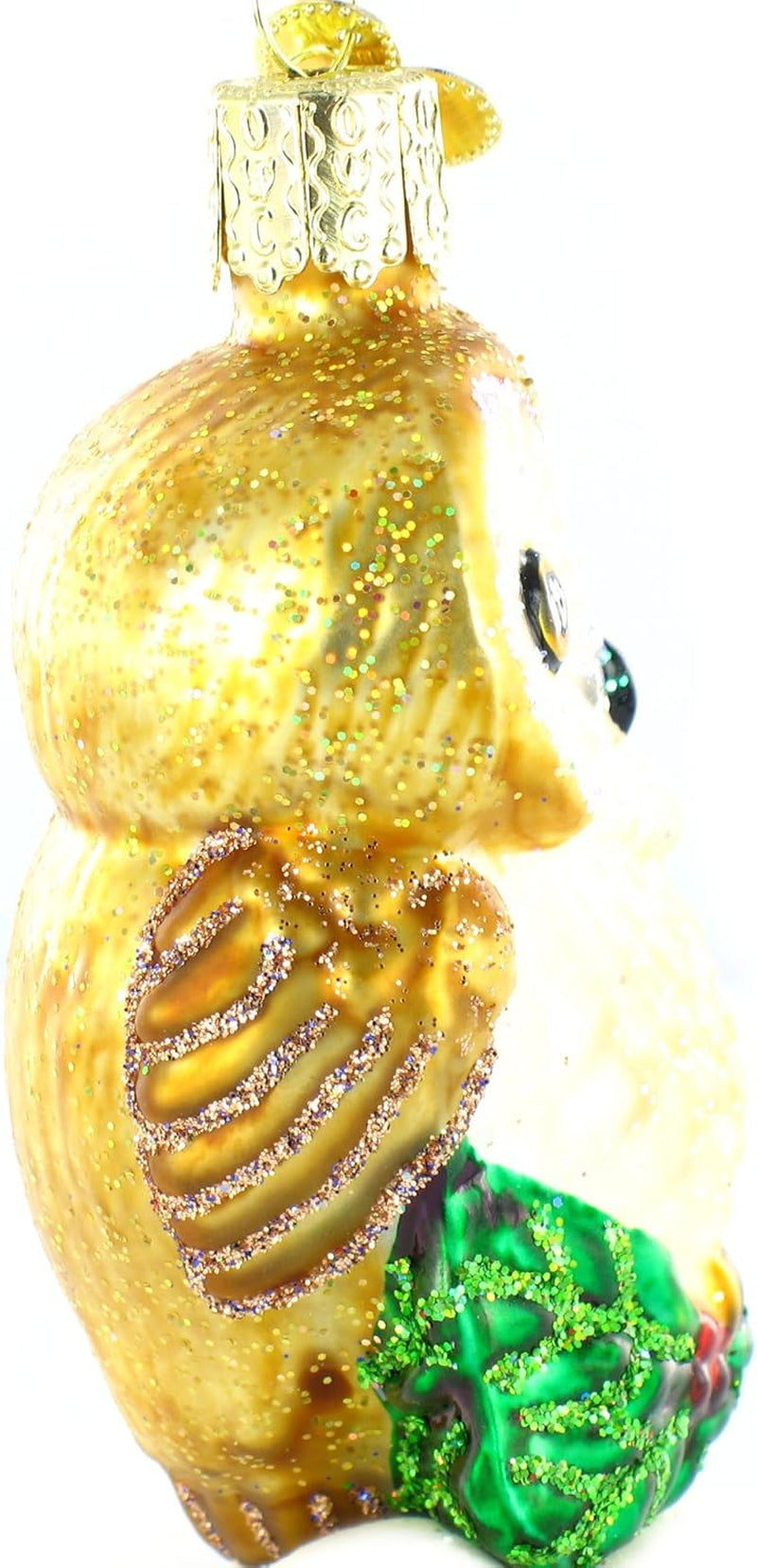 Ornaments: Owls Glass Blown Ornaments for Christmas Tree, Christmas Owl