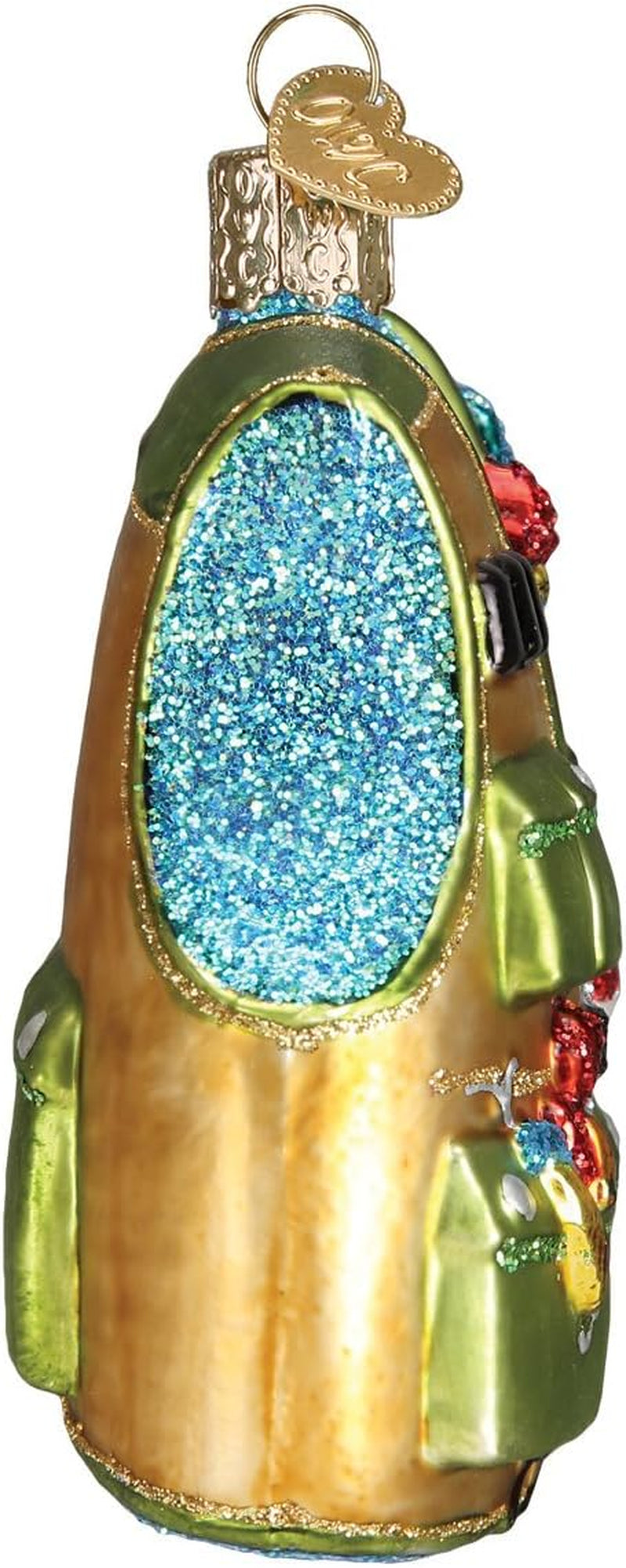 Ornaments: Fishing Vest Glass Blown Ornaments for Christmas Tree (44091)