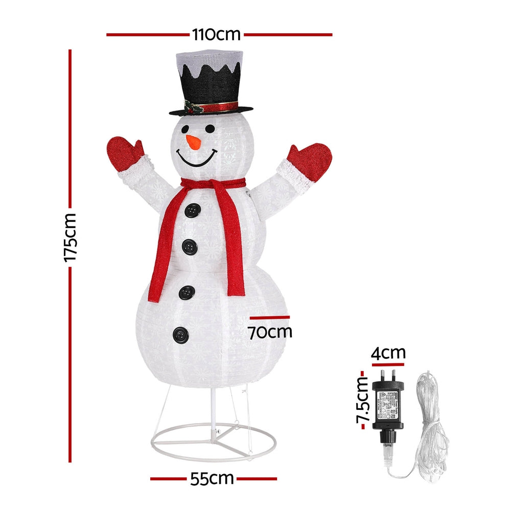 NNEDSZ 1.7M Christmas Lights 200 LED Fairy Light Snowman Decorations Jingle Jollys