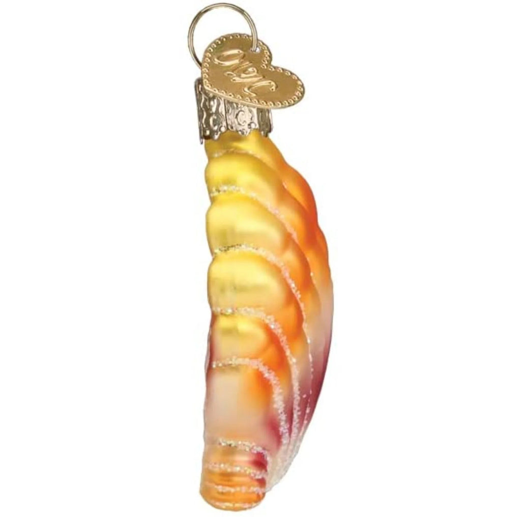Sunrise Shell Glass Blown Ornament for Christmas Tree