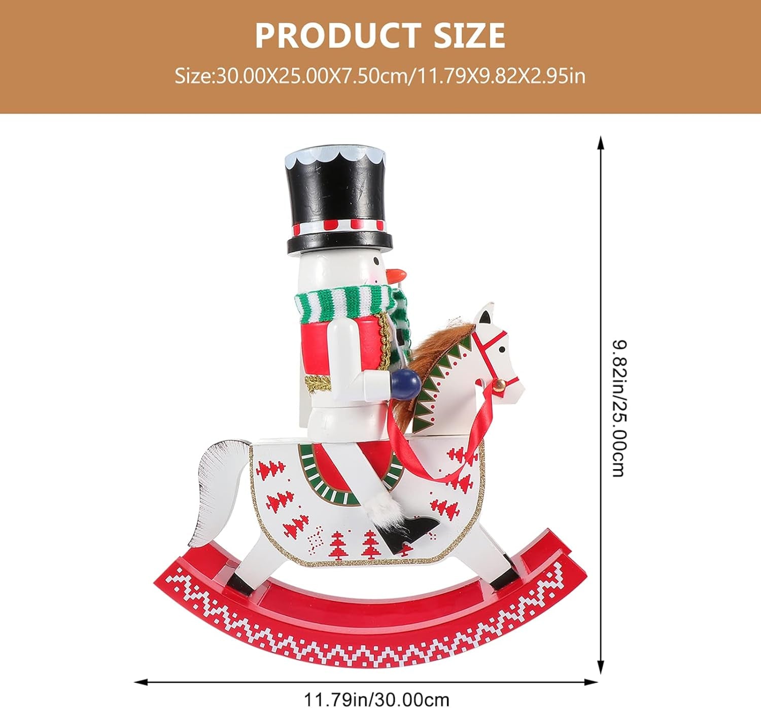 Xmas Party Favors Wood Nutcracker, Puppet Soldiers Nutcracker Figure, Wood Crafts Decoration for Christmas Tree Puppet Present Christmas Nutcracker Figures