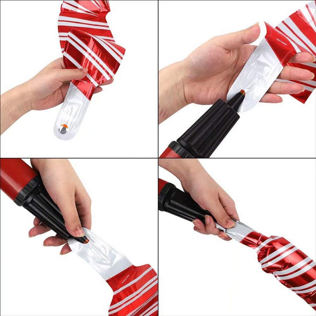 Christmas Decor Balloons, Giant 7Pcs Mylar Foil Balloon Set, Santa Claus, Elk, Snowman, Reindeer, Candy Cane, Tree, Xmas Party Supplies