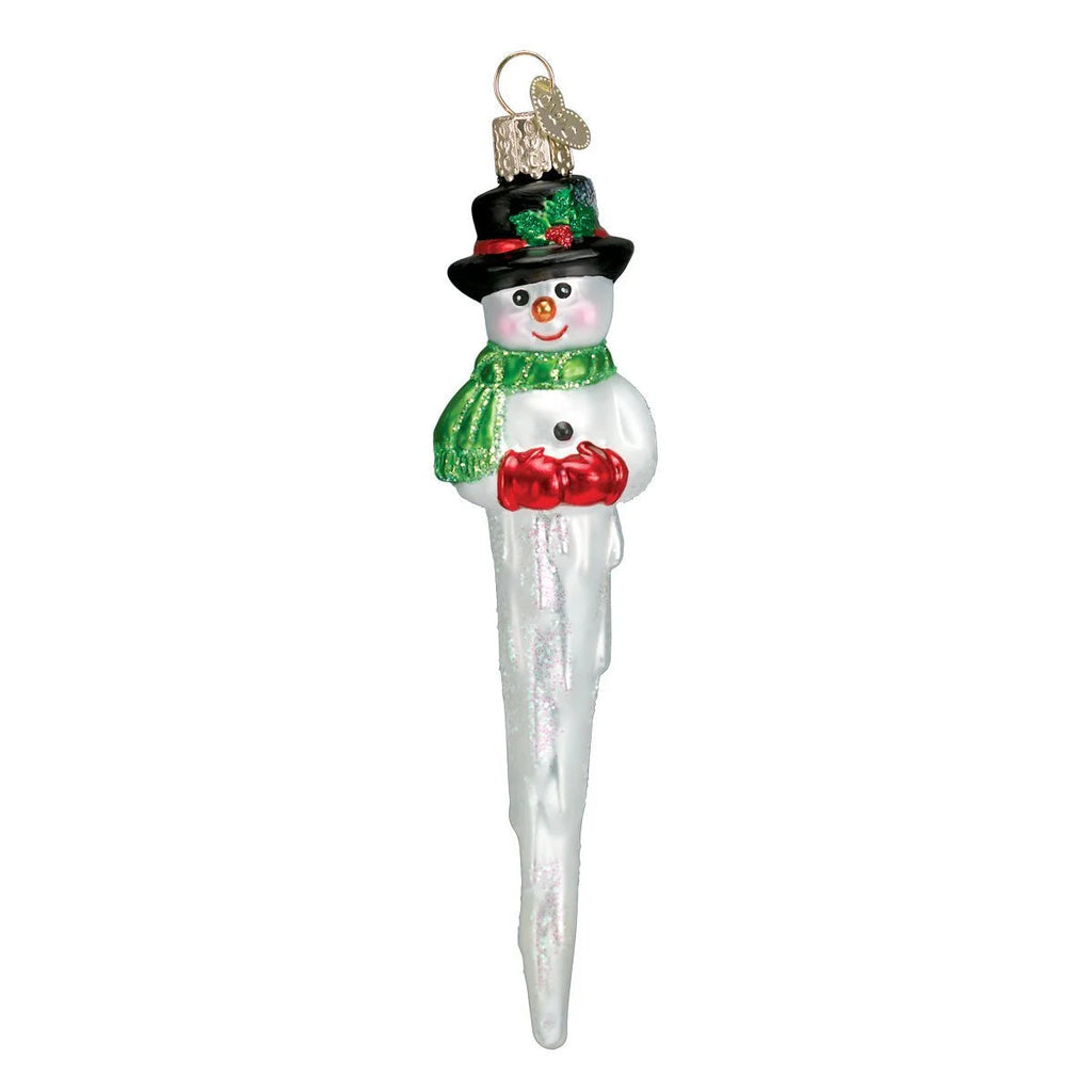 Ornaments Icicle Snowman Glass Blown Ornaments for Christmas Tree