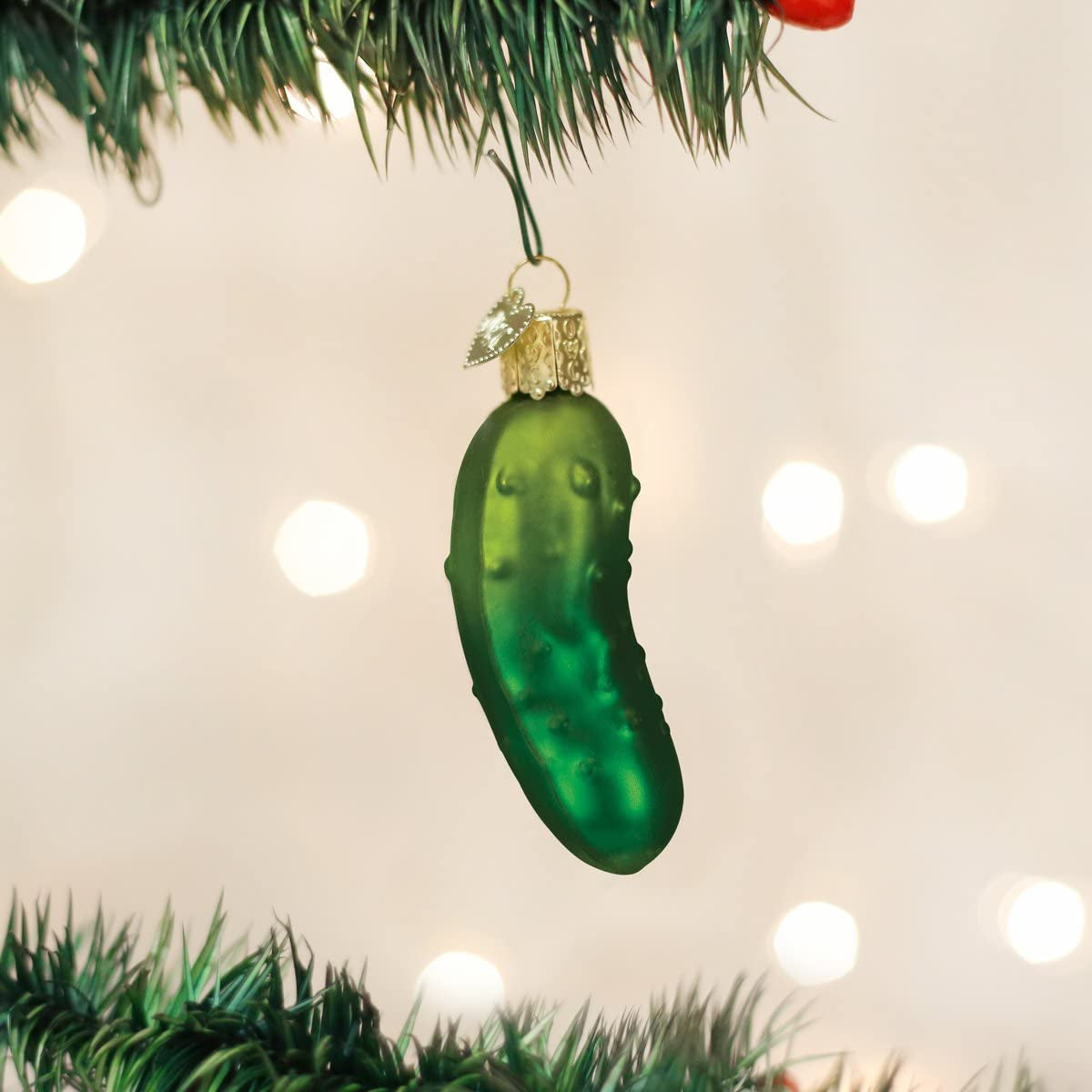 Ornaments: Sweet Pickle Glass Blown Ornaments for Christmas Tree